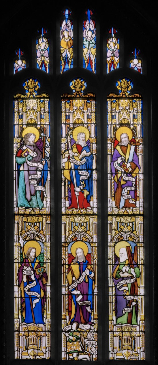 Apostler, 1837 (farget glass) av Augustus Welby Northmore Pugin