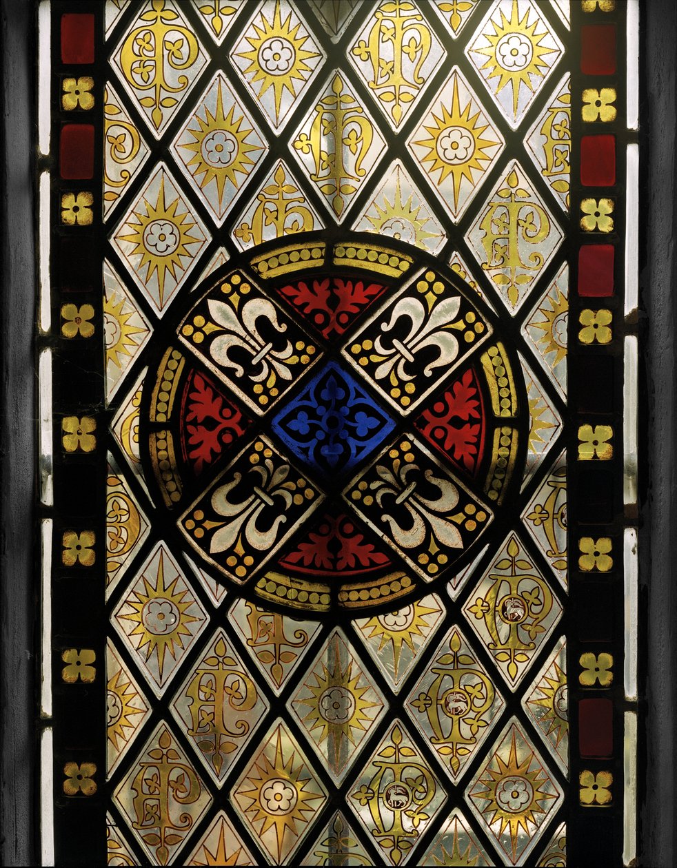 Klostervindu, detalj, 1846 (farget glass) av Augustus Welby Northmore Pugin
