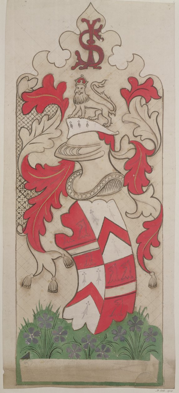 Design for dekorasjon av Houses of Parliament (blyant, gouache og wc på papir) av Augustus Welby Northmore Pugin