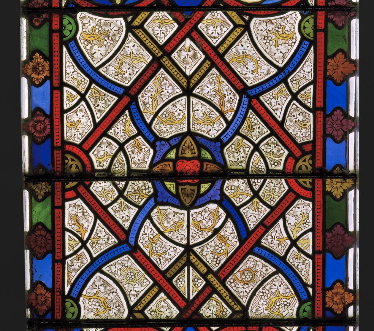 Østvindu, detalj, 1849 (farget glass) av Augustus Welby Northmore Pugin