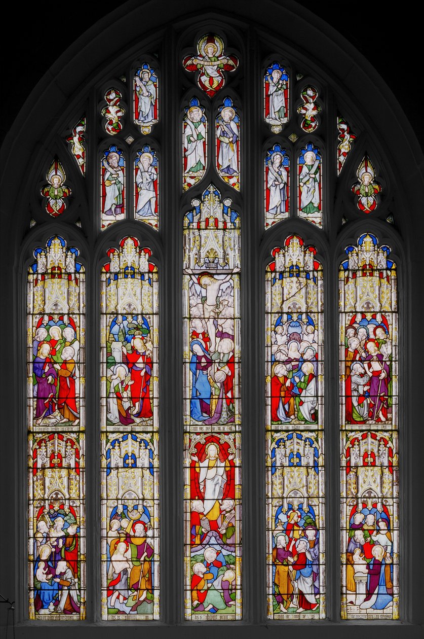 Hendelser i Kristi liv, 1851 (farget glass) av Augustus Welby Northmore Pugin