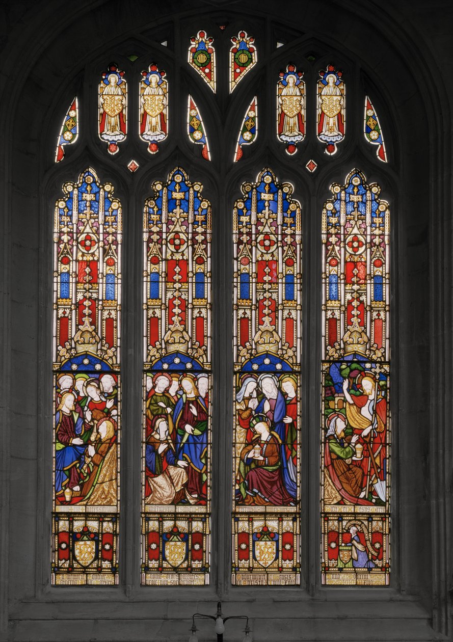 Events in the Life of St. Mary Magdalene, 1848 (farget glass) av Augustus Welby Northmore Pugin
