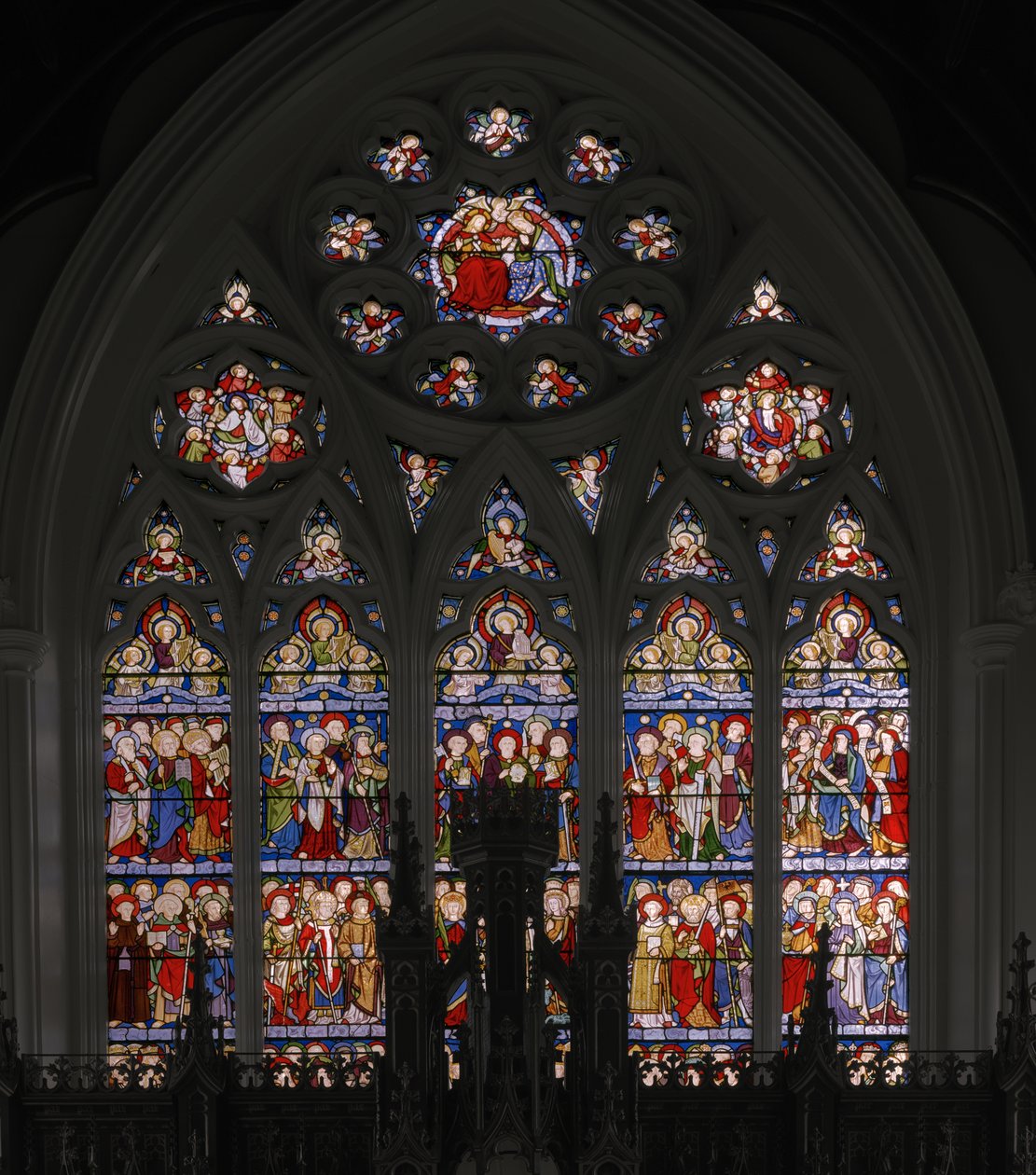 Himmelske Jerusalem, 1849 (farget glass) av Augustus Welby Northmore Pugin