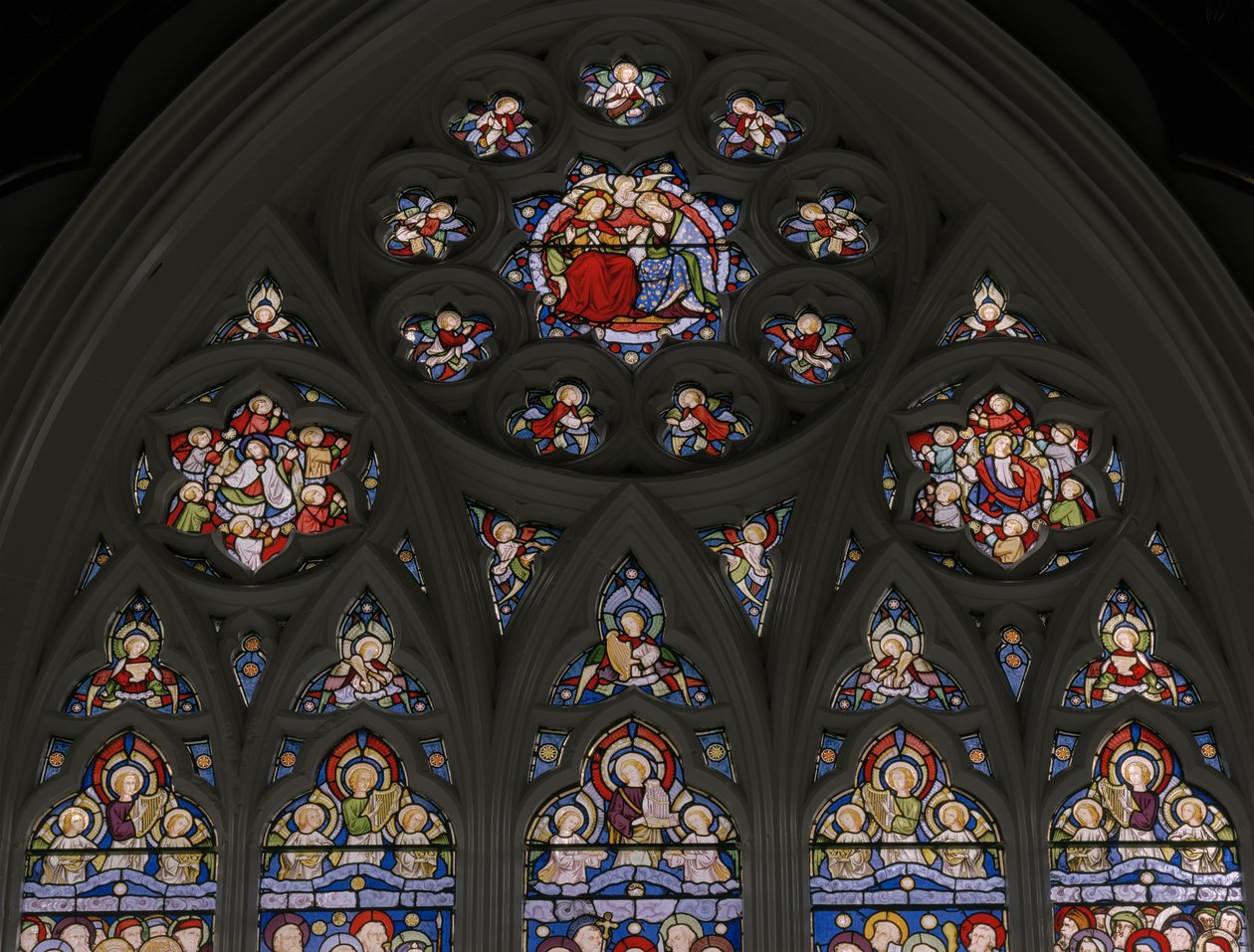 Himmelske Jerusalem, detalj, 1849 av Augustus Welby Northmore Pugin
