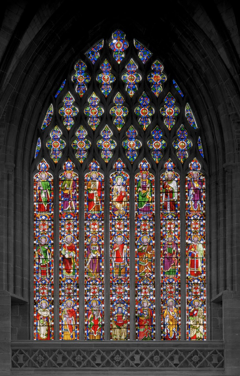 Jesse Tree, 1848 (farget glass) av Augustus Welby Northmore Pugin