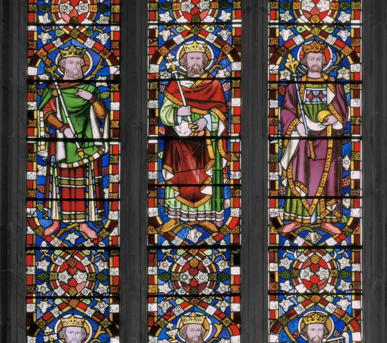 Jesse Tree, detalj, 1848 (farget glass) av Augustus Welby Northmore Pugin