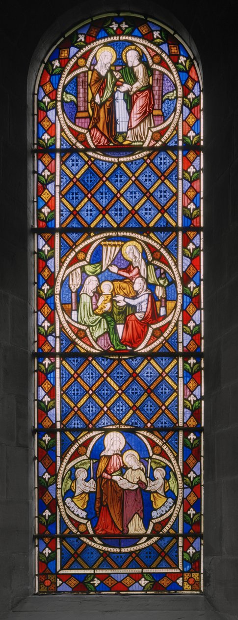 Life of St. Anne, 1848 (farget glass) av Augustus Welby Northmore Pugin