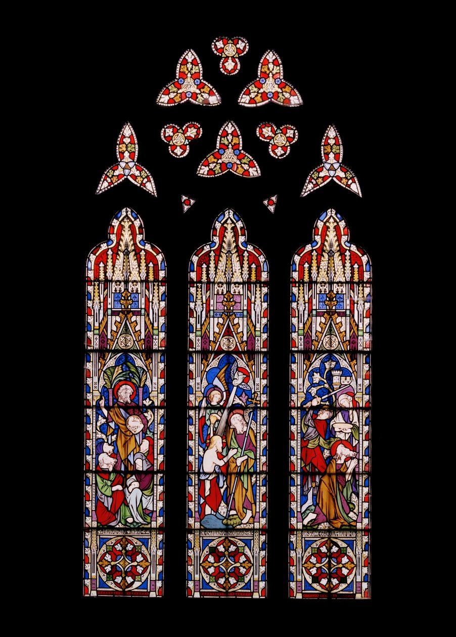 Life of St. John The Baptist, 1852 (farget glass) av Augustus Welby Northmore Pugin