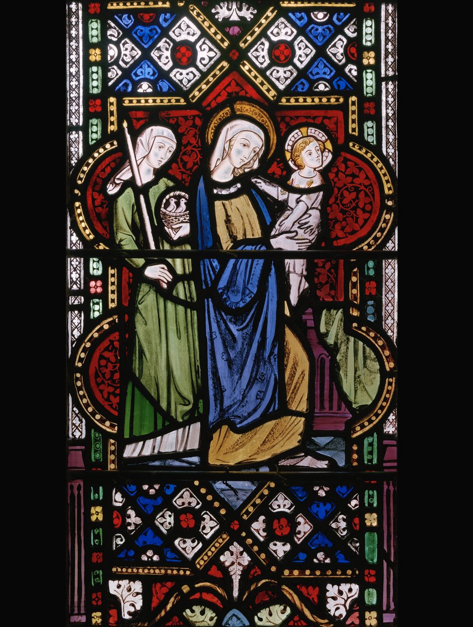 Presentasjon i tempelet, 1850 (farget glass) av Augustus Welby Northmore Pugin