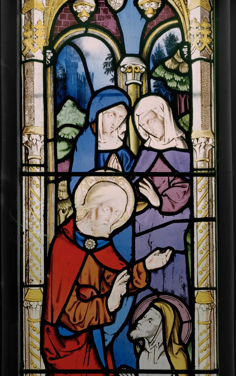 Raising Of Lazarus, detalj, 1851 (farget glass) av Augustus Welby Northmore Pugin