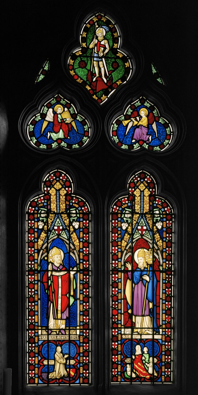 St. Augustine og St. Gregory, Chapel East Window, ca. 1844 (farget glass) av Augustus Welby Northmore Pugin