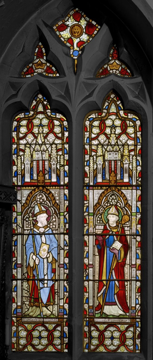 St. Bonifatius og St. Swithin, 1852 (farget glass) av Augustus Welby Northmore Pugin