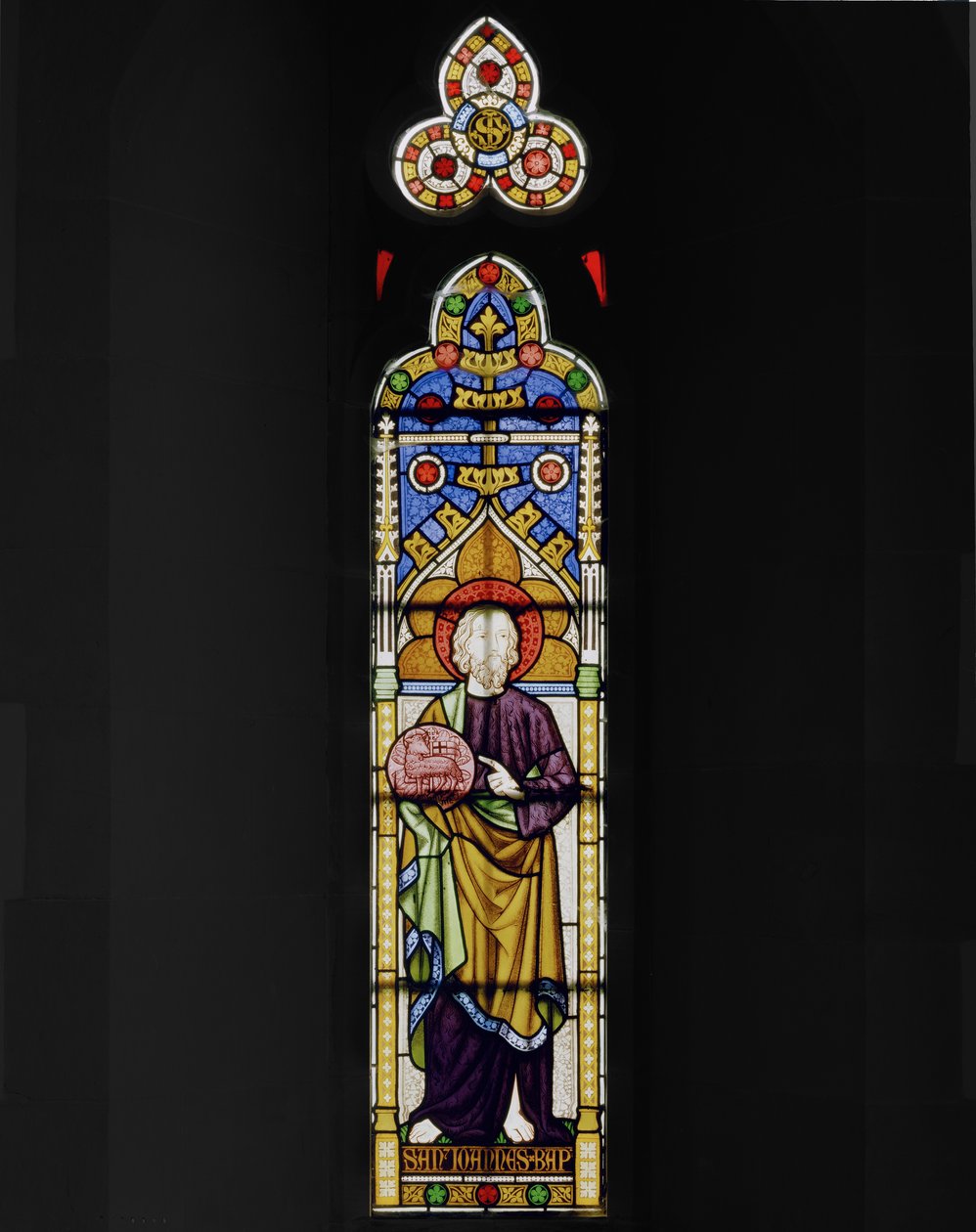 St. Johannes døperen, 1847 (farget glass) av Augustus Welby Northmore Pugin