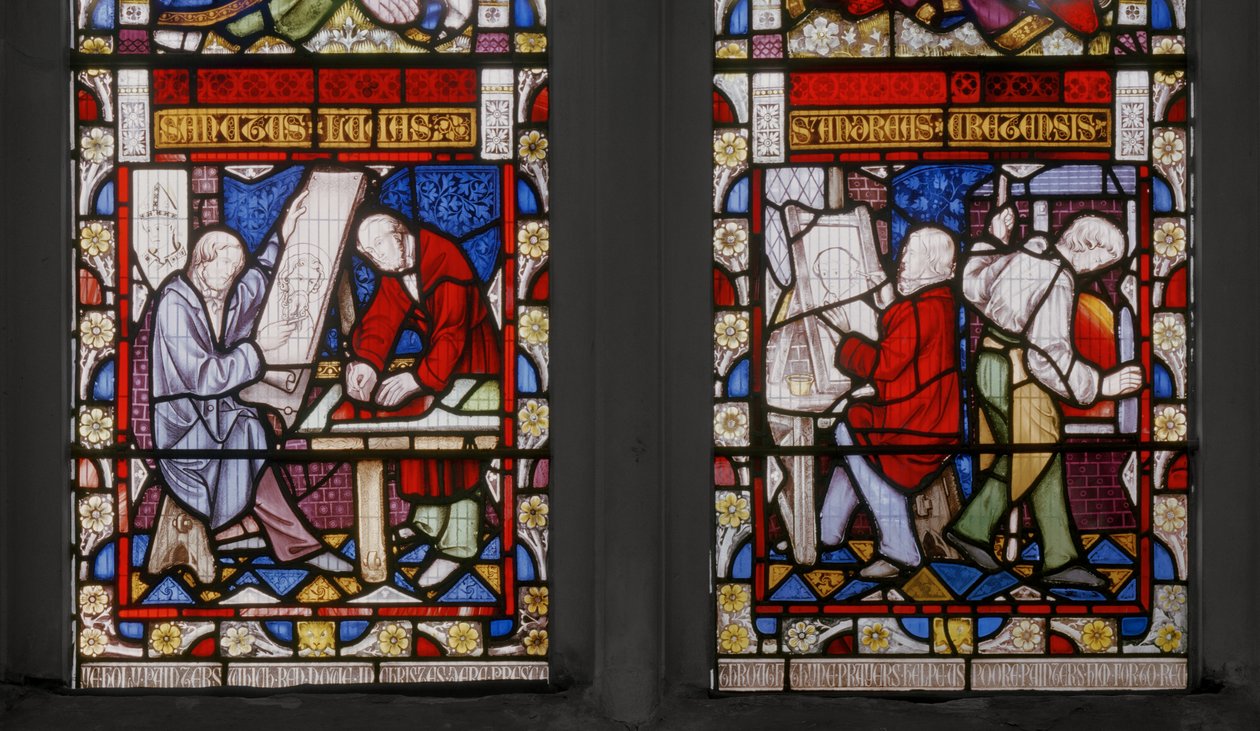 St. Luke-vindu, detalj, 1853 (farget glass) av Augustus Welby Northmore Pugin