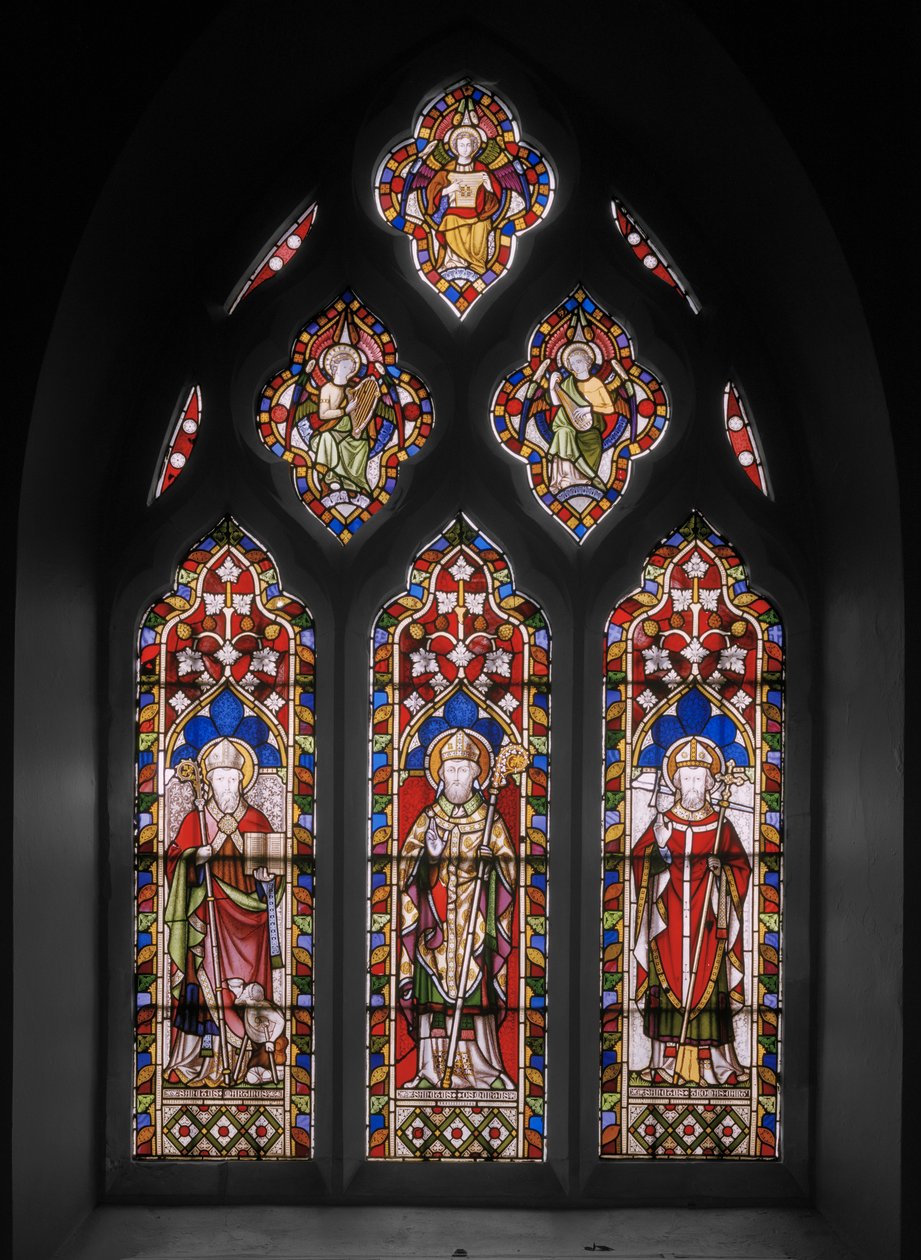 St. Osmund og St. Thomas, 1848 (farget glass) av Augustus Welby Northmore Pugin
