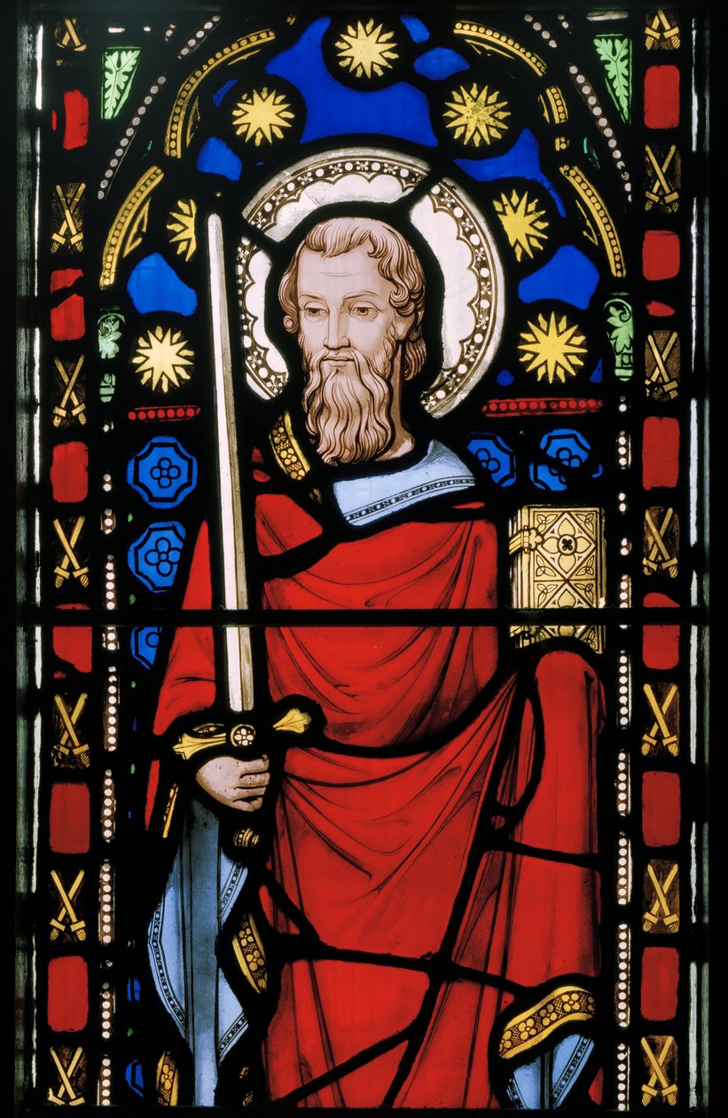St. Paul, detalj, ca. 1845 (farget glass) av Augustus Welby Northmore Pugin