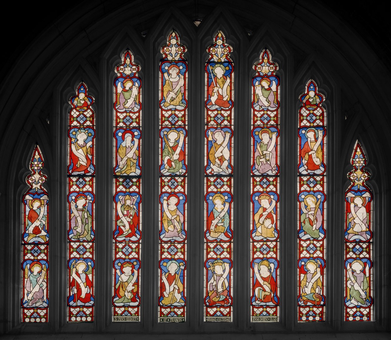 Te Deum, 1850 (farget glass) av Augustus Welby Northmore Pugin