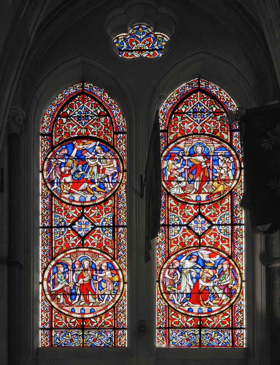 The Life of St. Paul, St. Georges Chapel, 1852 (farget glass) av Augustus Welby Northmore Pugin