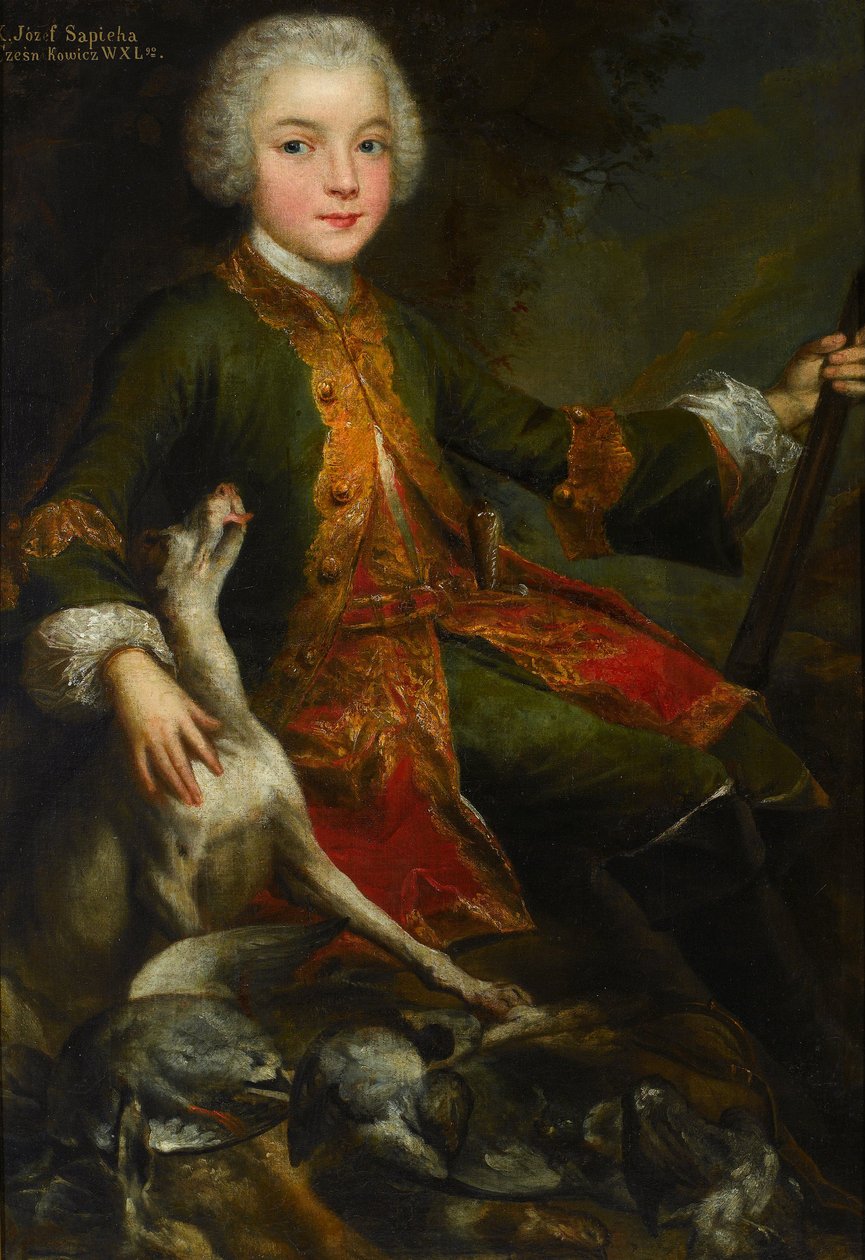 Portrett av Józef Sapieha 1737-1792, ca. 1740 av Augustyn Mirys