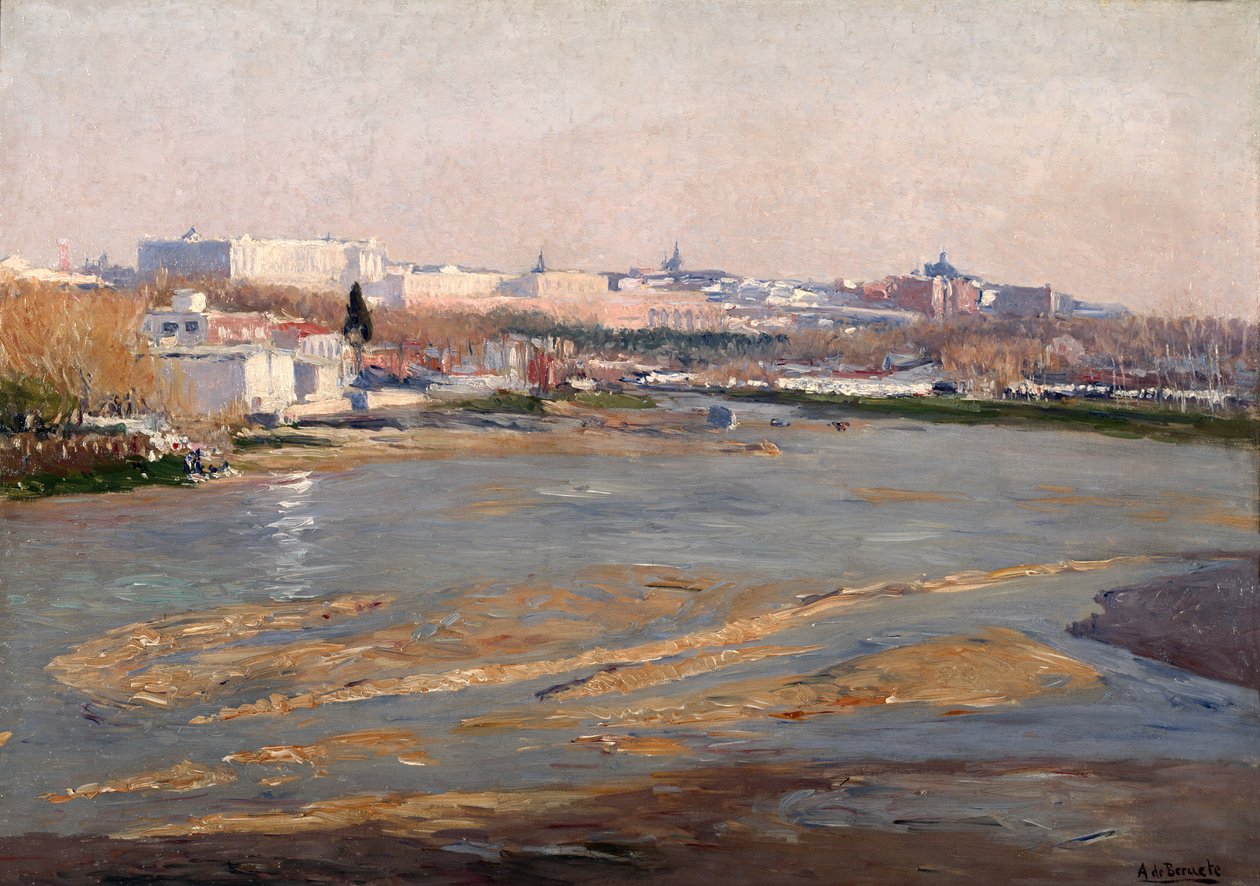 The Banks of the River Manzanares, 1912 av Aureliano de Beruete