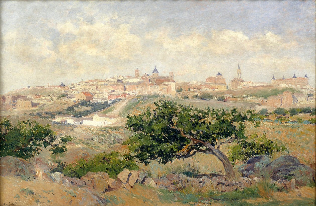 Utsikt over Toledo av Aureliano de Beruete
