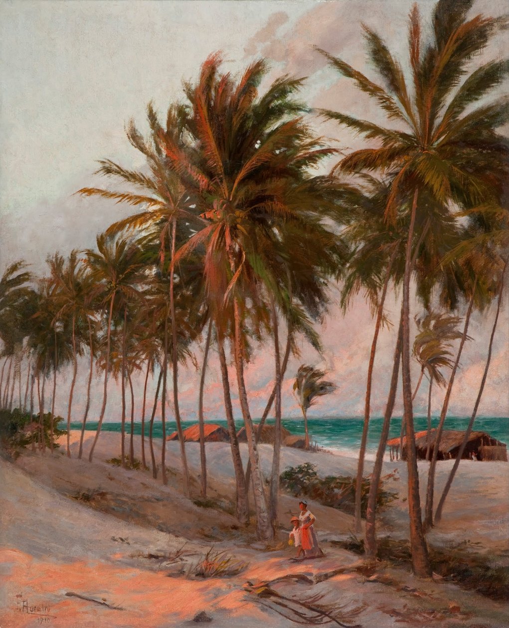 Stranden i Fortaleza engelsk: Praia de Fortaleza av Aurelio de Figueiredo