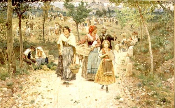 Retur fra landsbyfesten av Aurelio Tiratelli