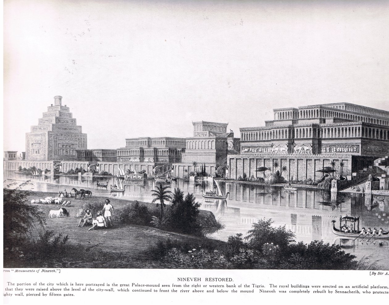 Nineveh Restored, illustrasjon fra 