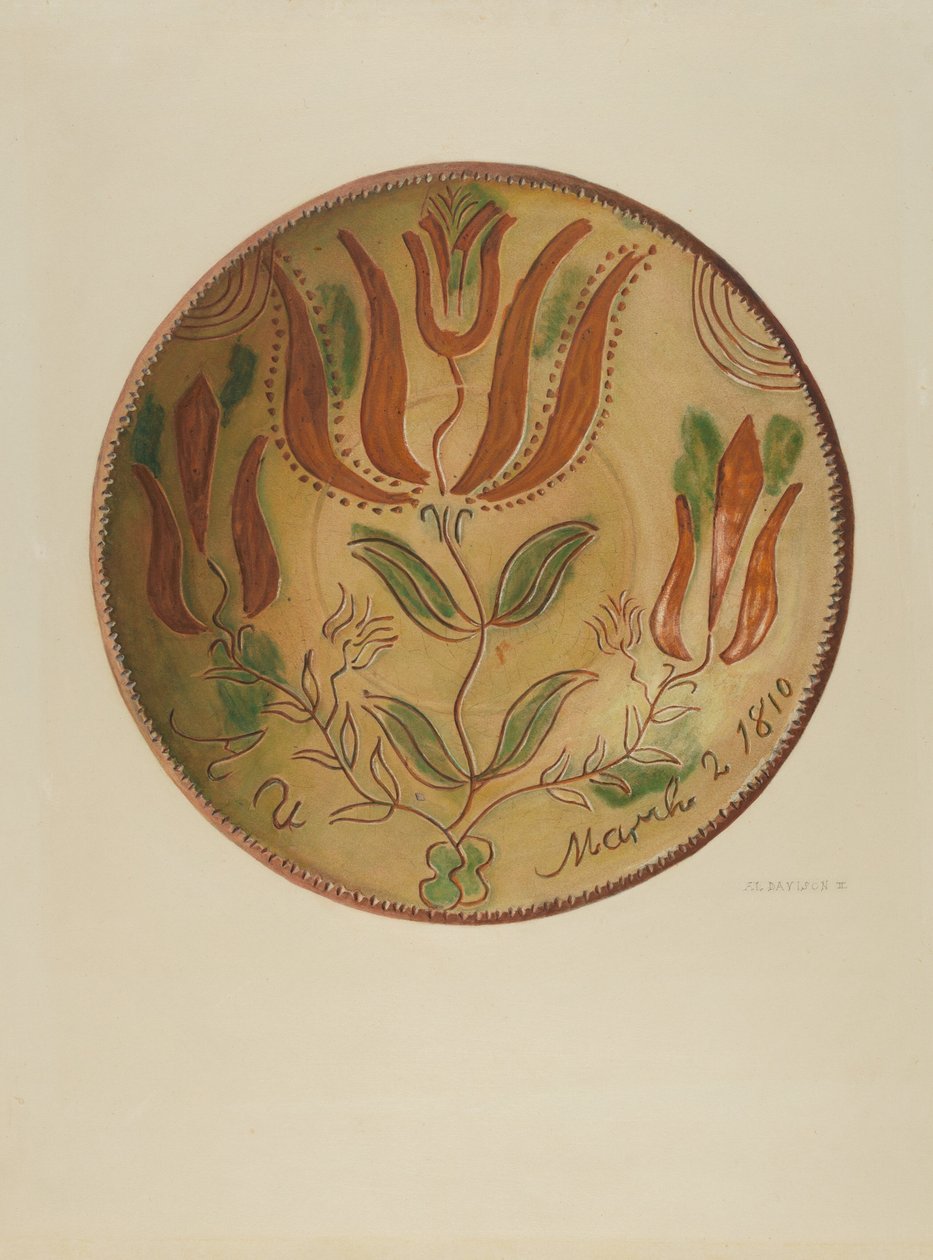 Pa. Tysk Plate av Austin L. Davison
