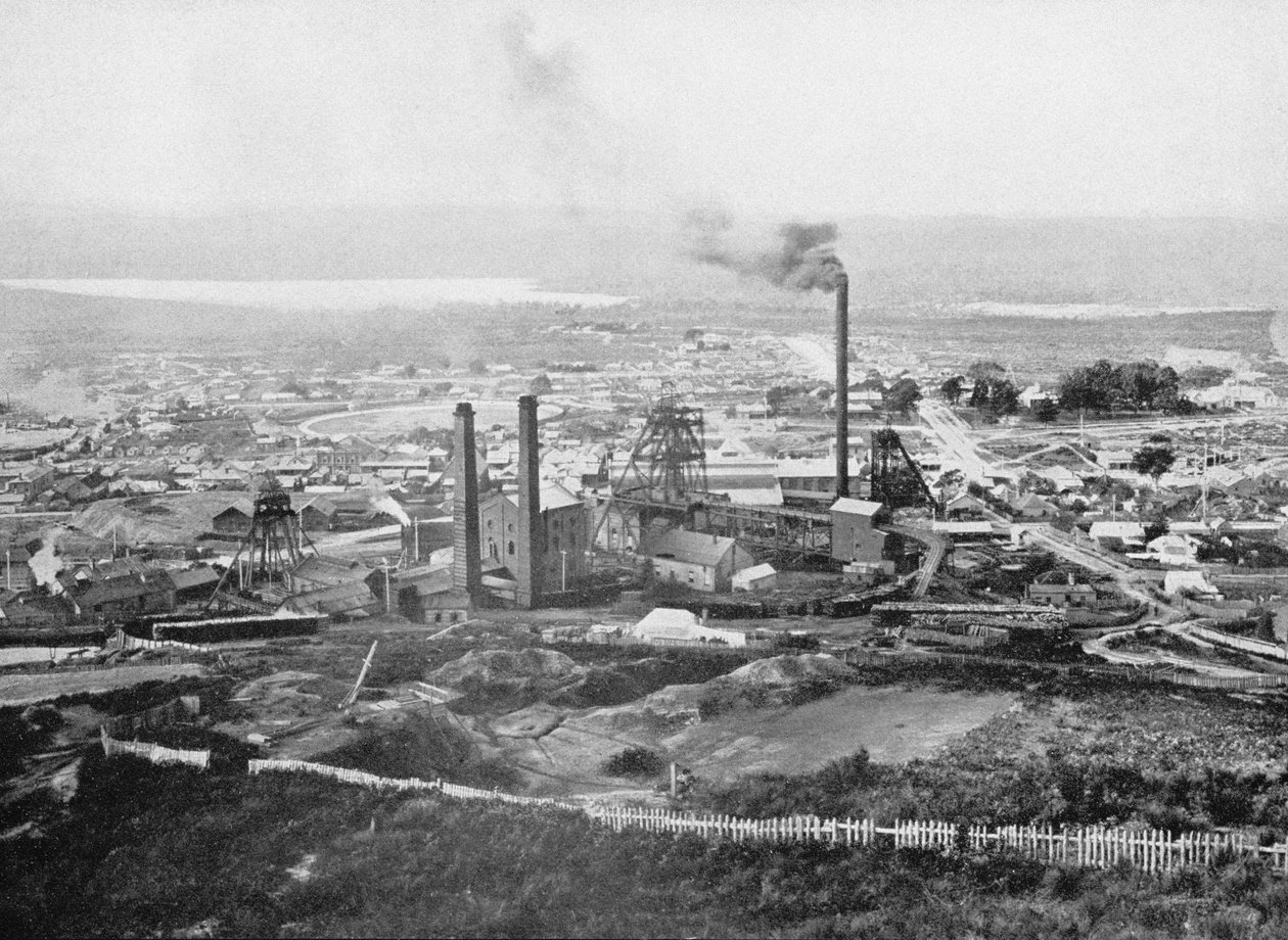 Tasmania Gold Mine, Beaconsfield, Tasmania, ca. 1900, fra 