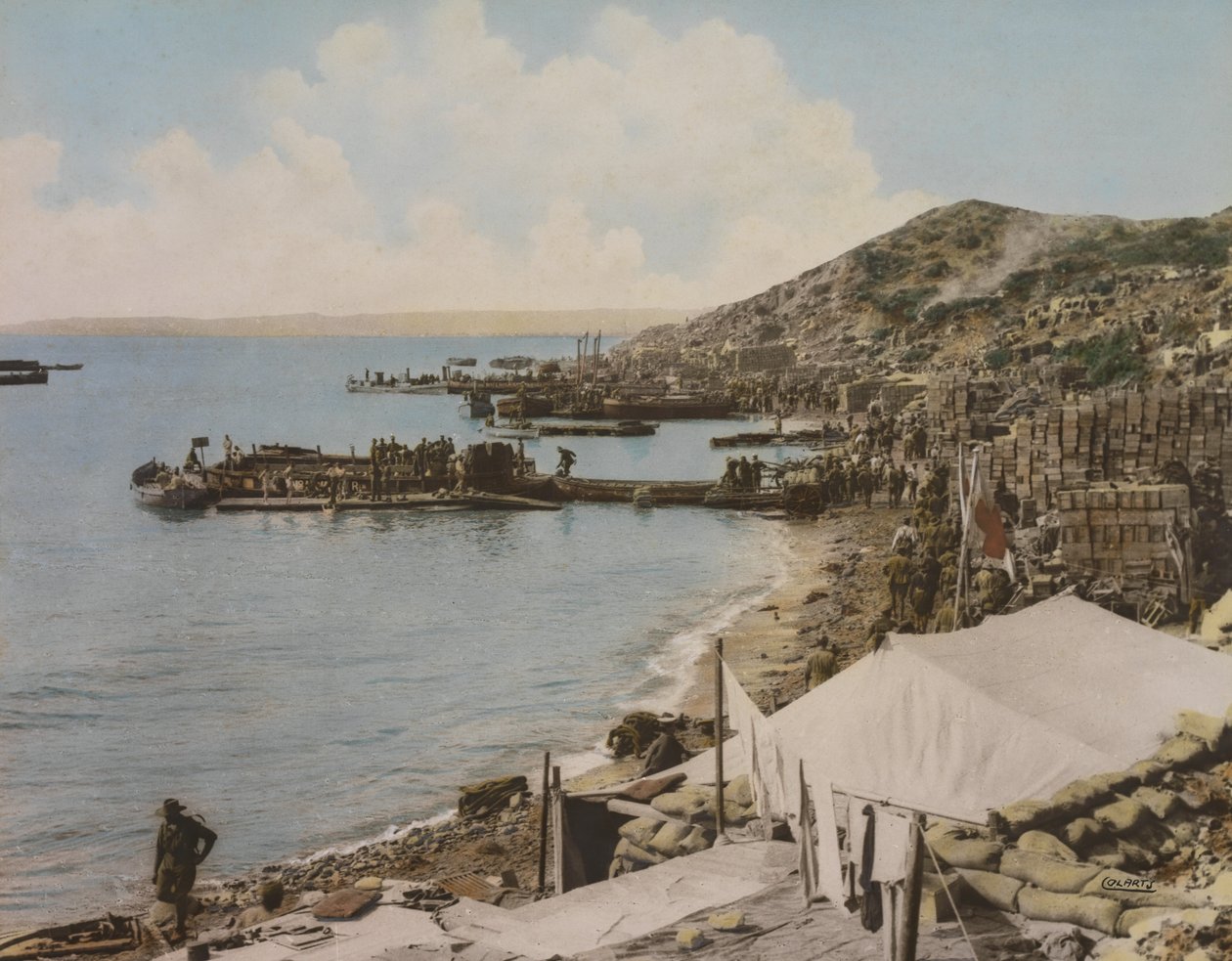 Anzac Cove, Gallipoli, Tyrkia, 1915 av Australian Photographer