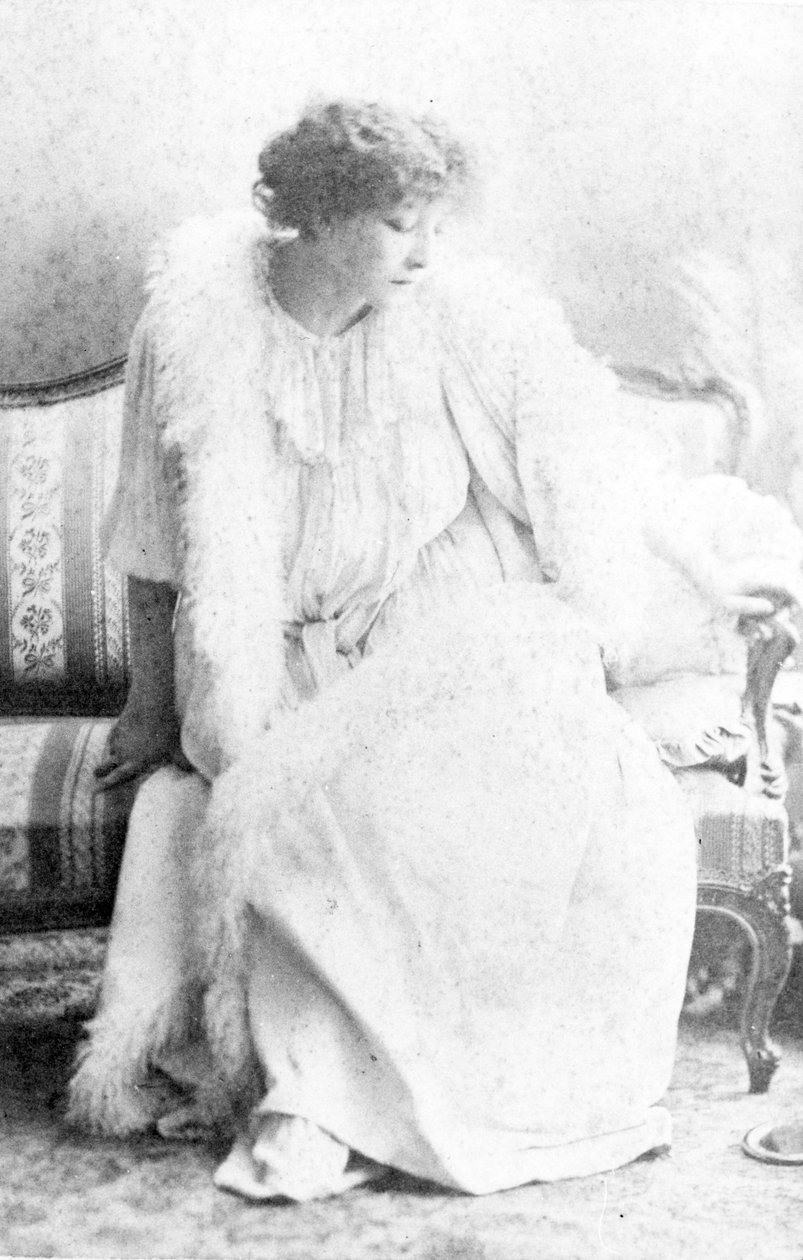 Portrett av Sarah Bernhardt (1844-1923) av Australian School