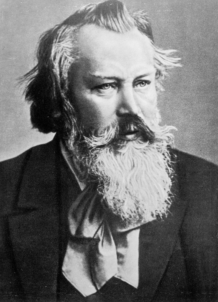 Johannes Brahms, 1879 av Austrian Photographer