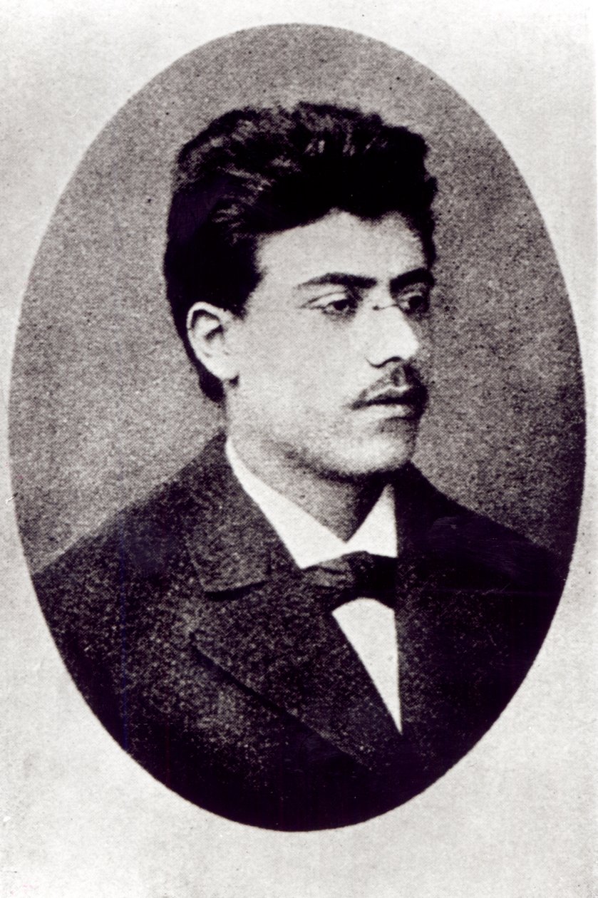 Portrett av Gustav Mahler, 1878 av Austrian Photographer