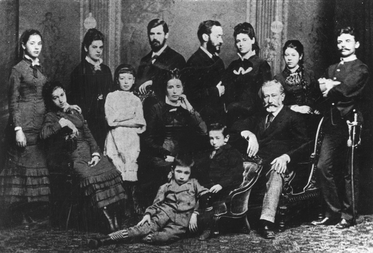 Freud-familien, ca. 1876 av Austrian Photographer