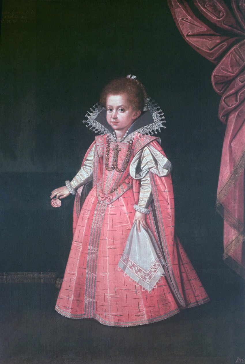 Erkehertuginne Maria Anna (1610-65) som barn, datter av den hellige romerske keiser Ferdinand II (1578-1637) av Austrian School