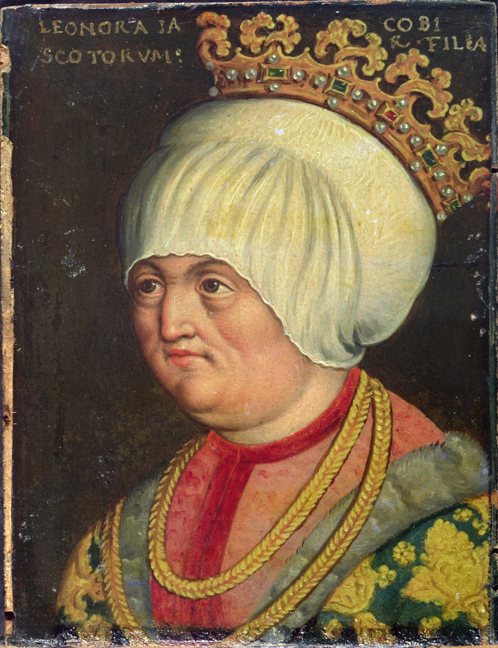 Eleanor Stewart (1458-80), datter av James II av Skottland (1437-60), 1578-80 (olje på papir) av Austrian School