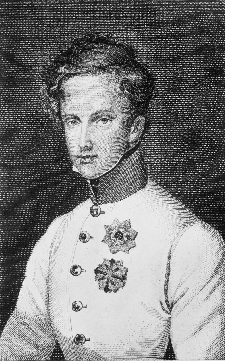 Napoleon II, Francois Charles Joseph Bonaparte (1811-32) sønn av Napoleon Bonaparte I (1769-1821) senere hertug av Reichstadt (1818) ca. 1811-14 av Austrian School