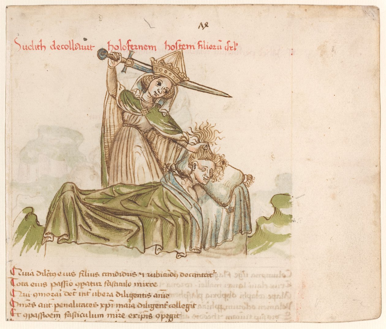 Judith Killing Holofernes av Austrian 15th Century