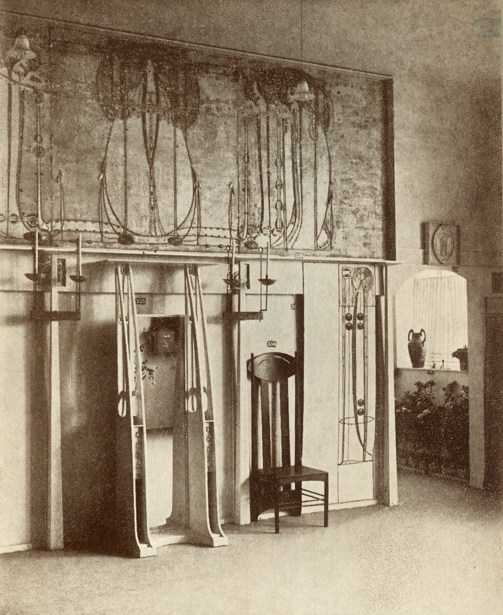 Mackintosh-utstillingsrommet, 8th Vienna Secession, 1900 av Austrian Photographer
