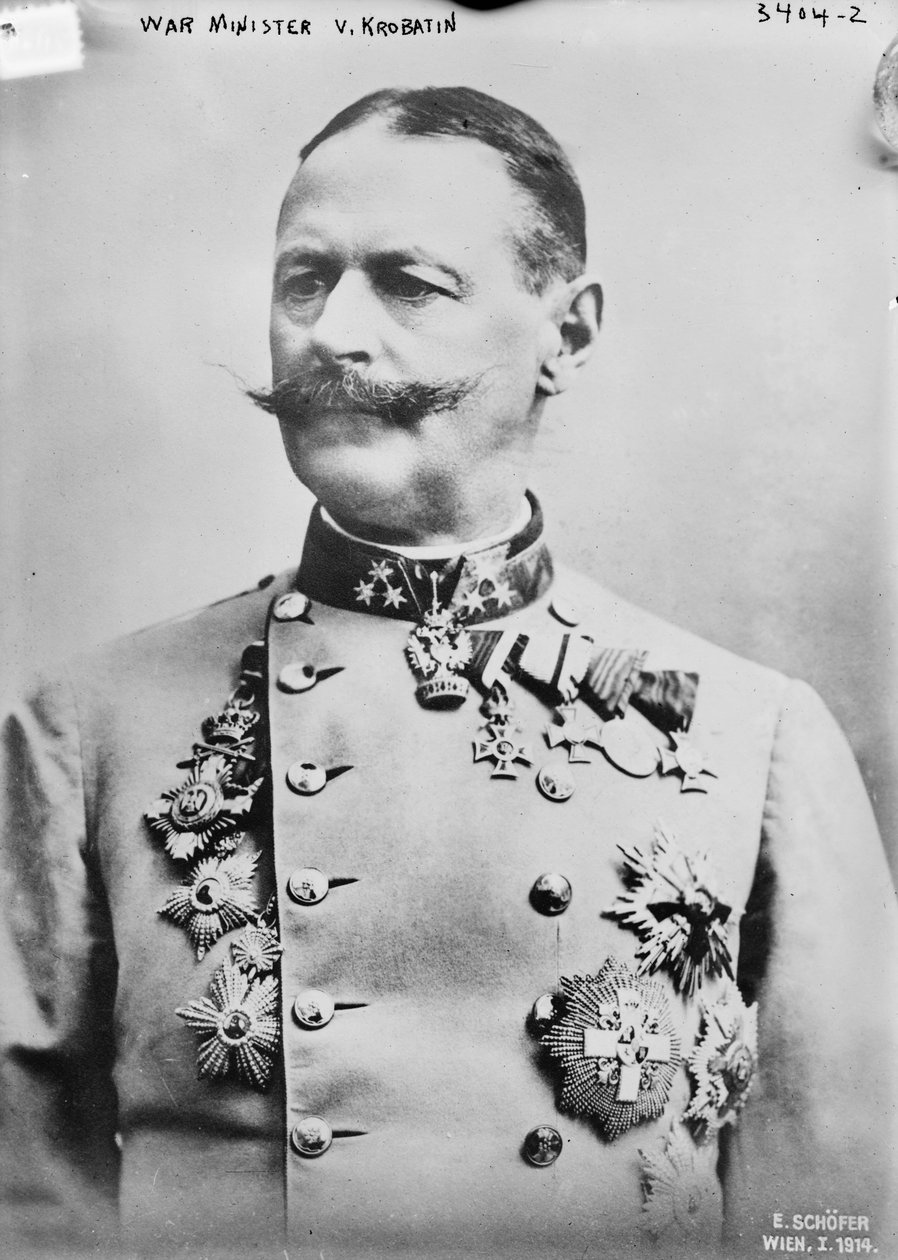 Krigsminister V. Krobatin, 1914 av Austrian Photographer