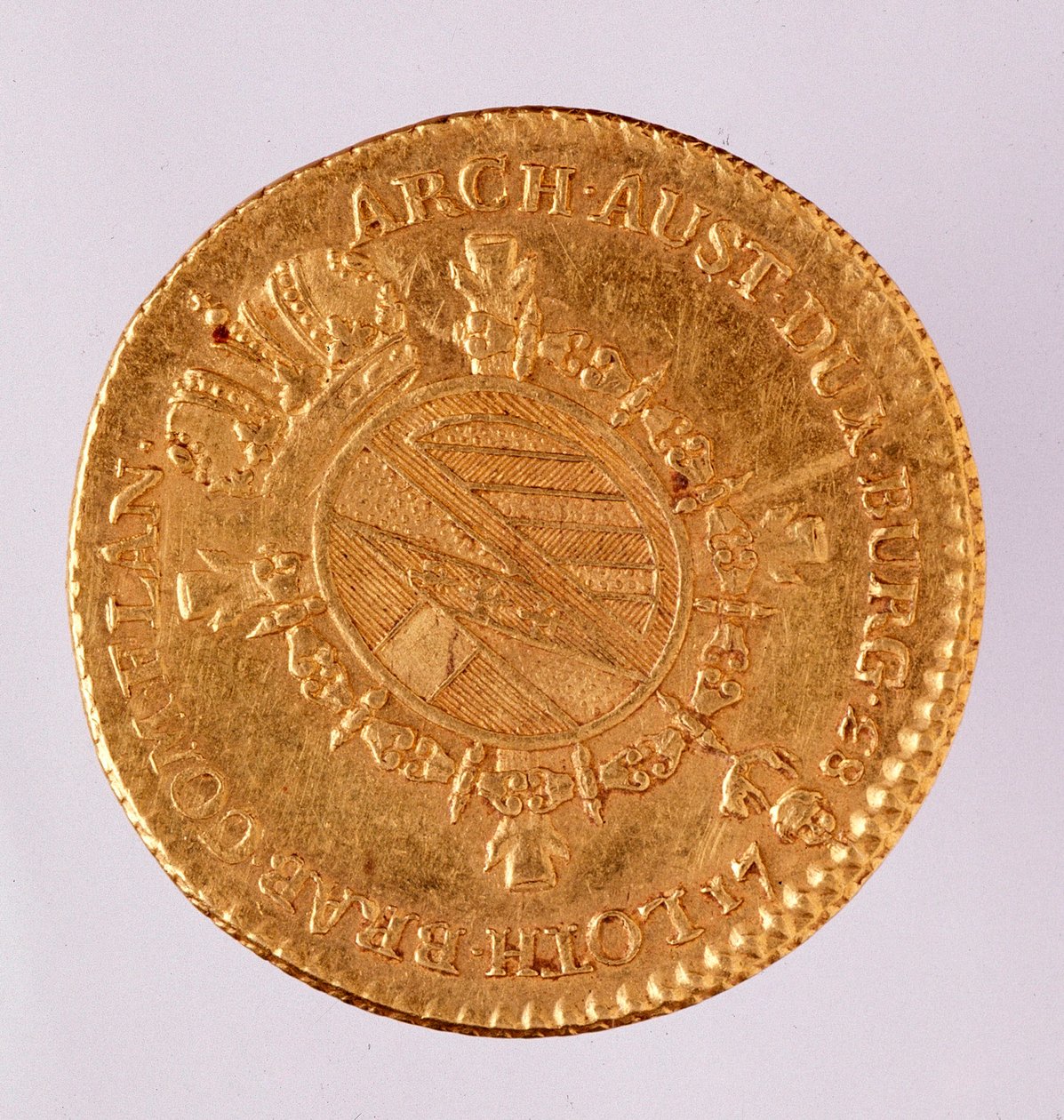 Østerriksk gulldublon (doublon) av keiser Joseph II (1740-1790) 1783 Napoli, museo archeologico av Austrian School