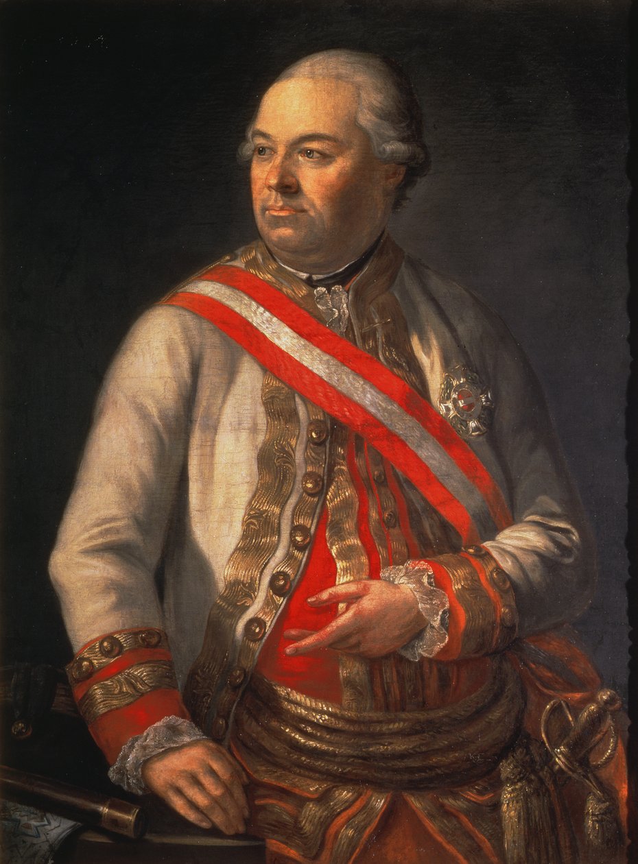 Grev Andreas Hadik von Futak (1710-90), sjef for den østerrikske hæren i felttoget mot Tyrkia i 1789 av Austrian School