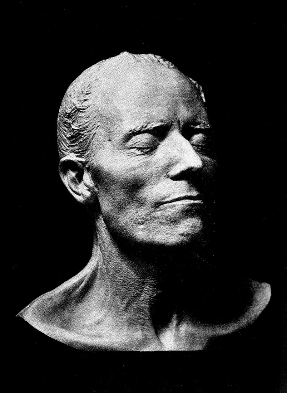 Gustav Mahlers dødsmaske, 1911 (gips) av Austrian School