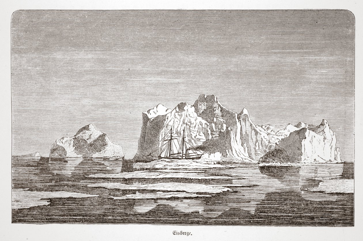 Isfjell, med Tegetthoff, 1876 av Austrian School