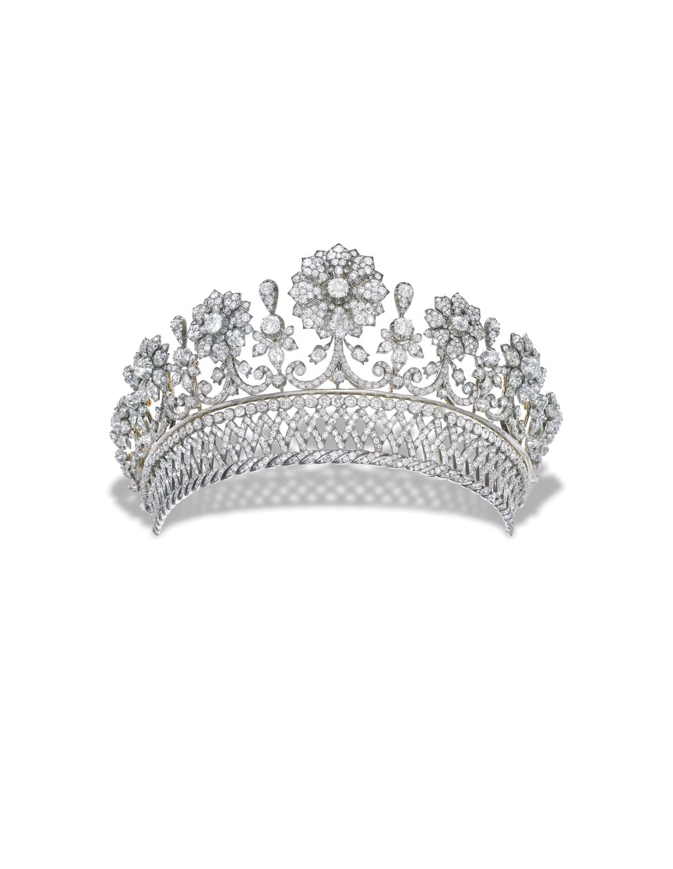 Kochert Antique Diamond Tiara (diamant, sølv og gull) av Austrian School