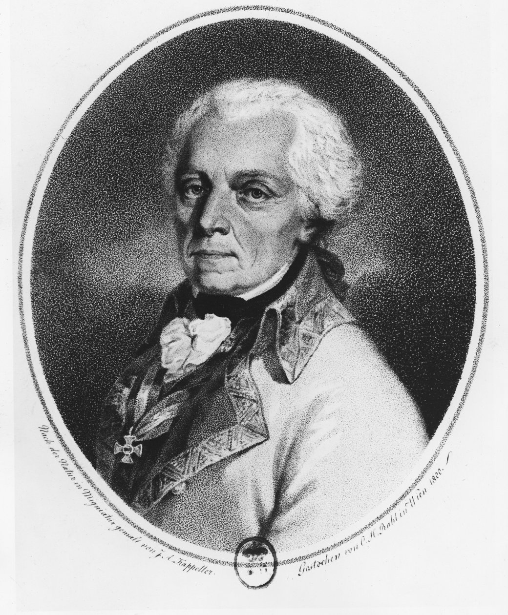 Paul Kray fra Krajova (litho) av Austrian School