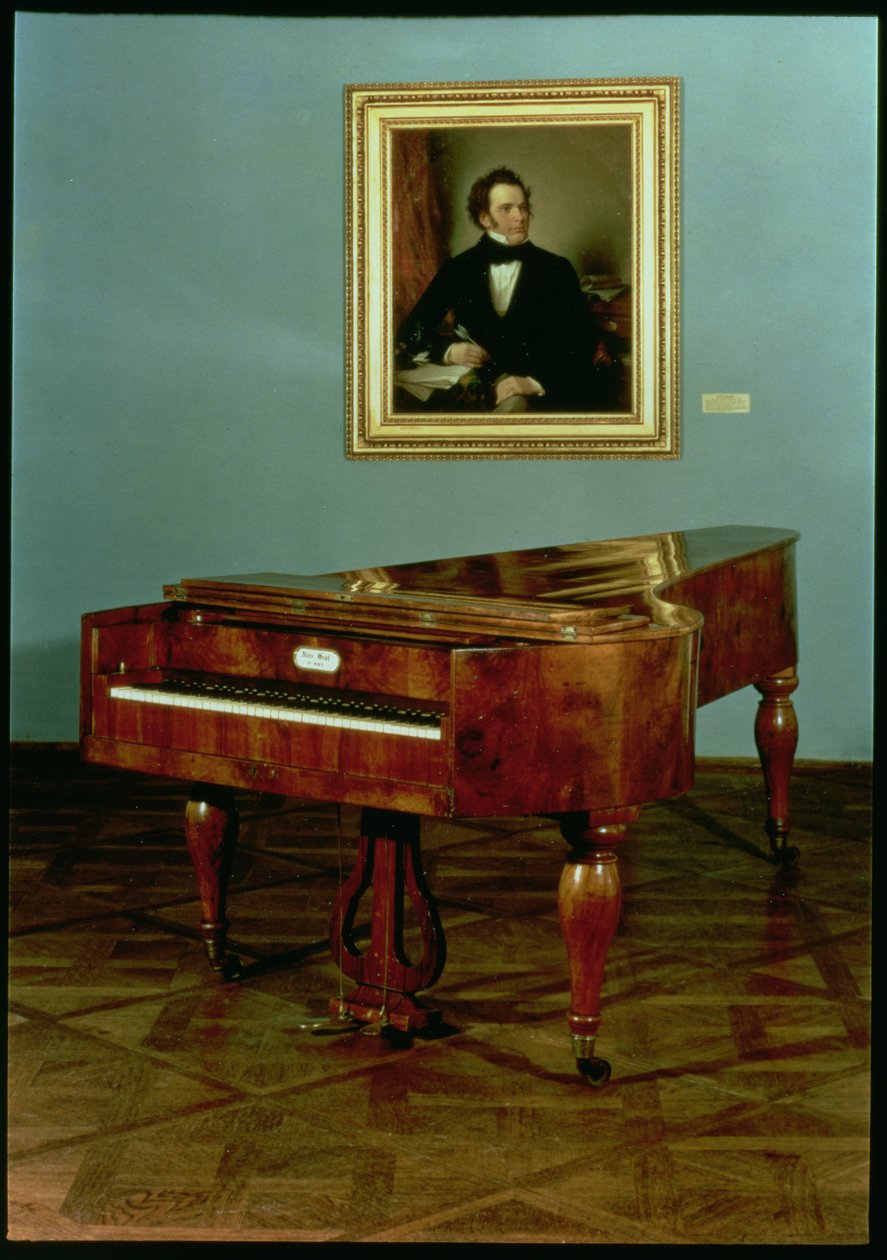 Piano som tilhører Franz Peter Schubert (1797-1828) (tre) av Austrian School
