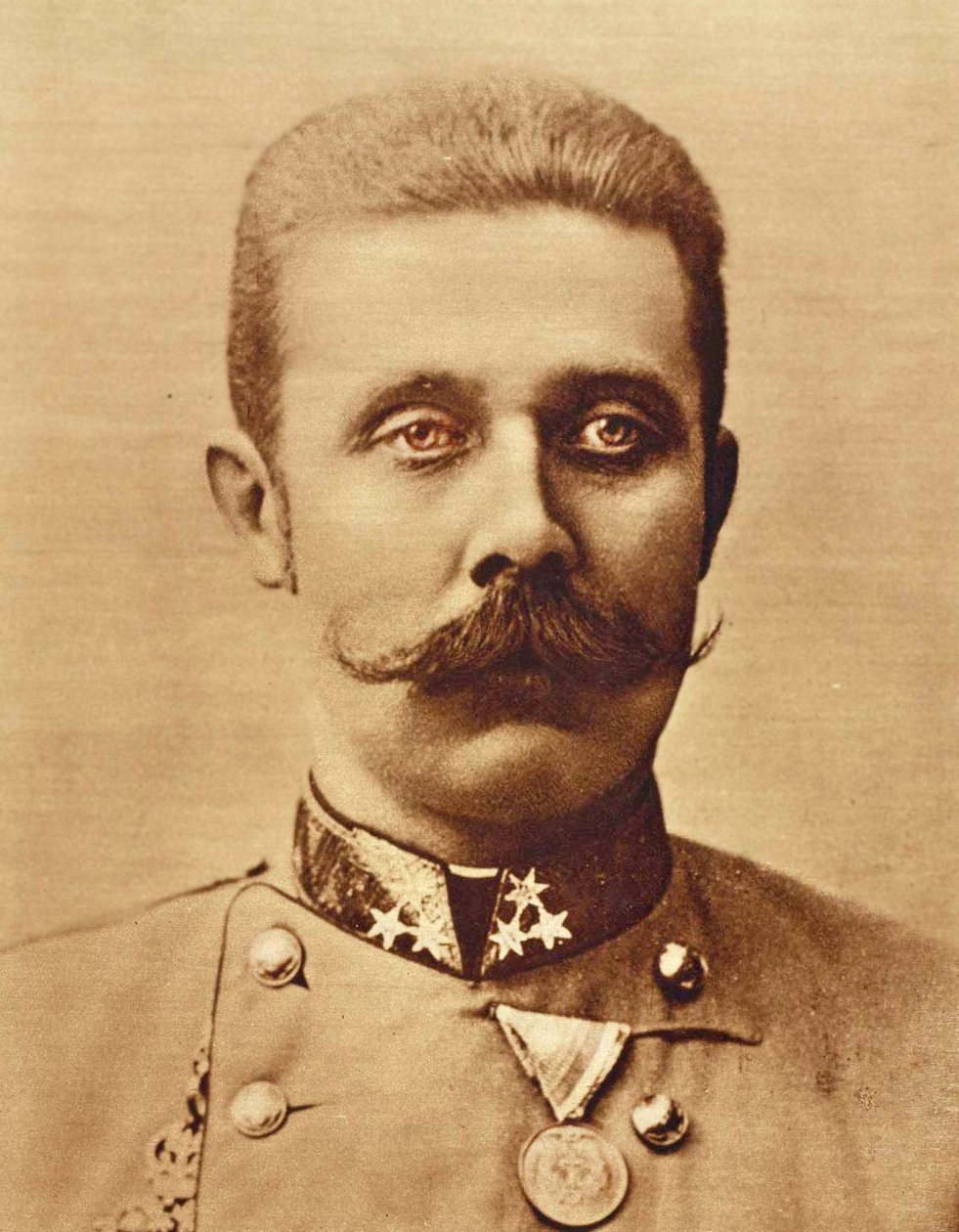Portrett av erkehertug Franz Ferdinand ca. 1893 av Austrian School