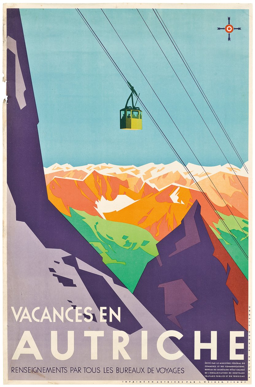Plakatannonseringsferier i Østerrike, av Austrian School